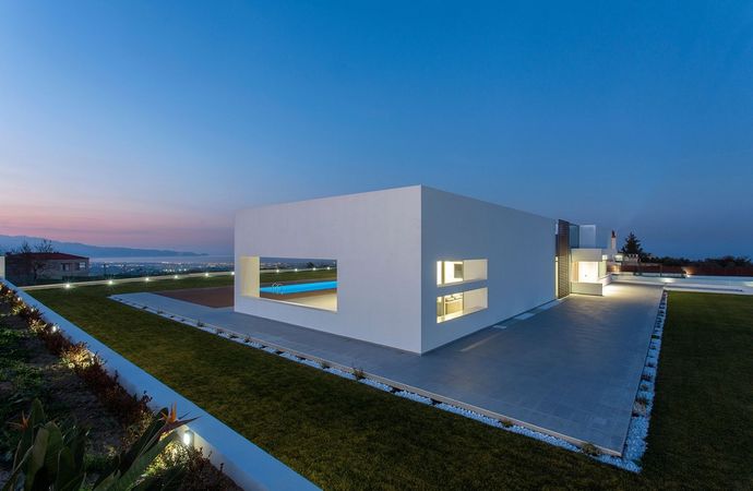 Дизайн современной резиденции на Крите