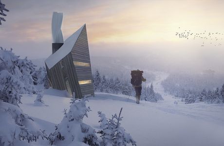 Проект Huba: горное убежище для искателей приключений