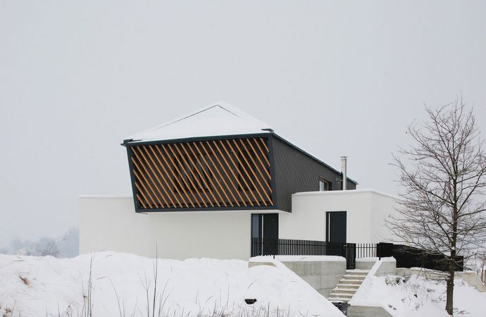 Современный динамичный дом в Словении