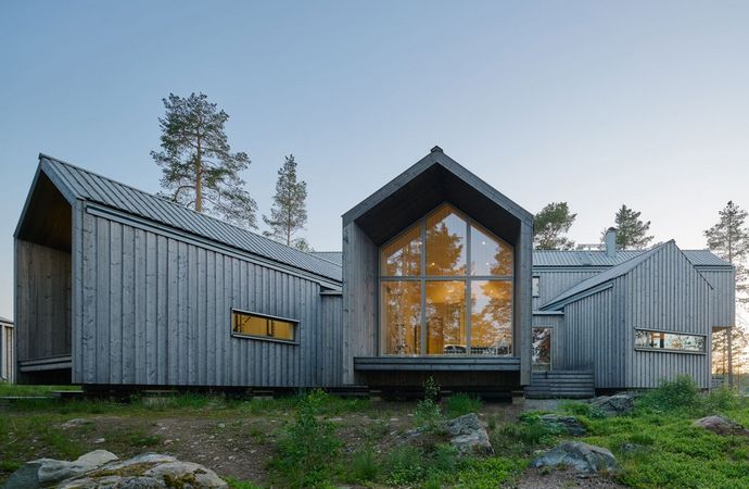 Уединенная резиденция в окружении шведских лесов