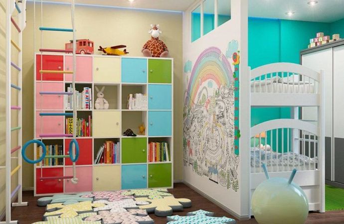 Как правильно зонировать детскую комнату?