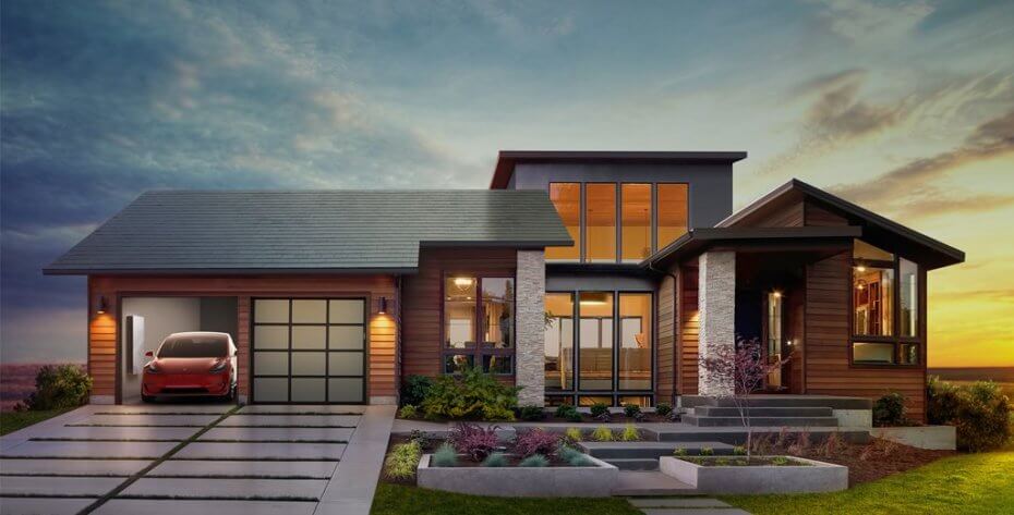 Новое предложение компании Tesla: солнечные батареи, интегрированные в крышу дома